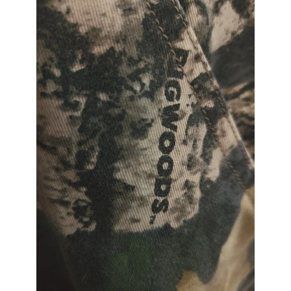 Trebark Bigwoods Men's (XL) Brown, Green Camo Hunting Cargo Bib Overalls - Picture 6 of 13